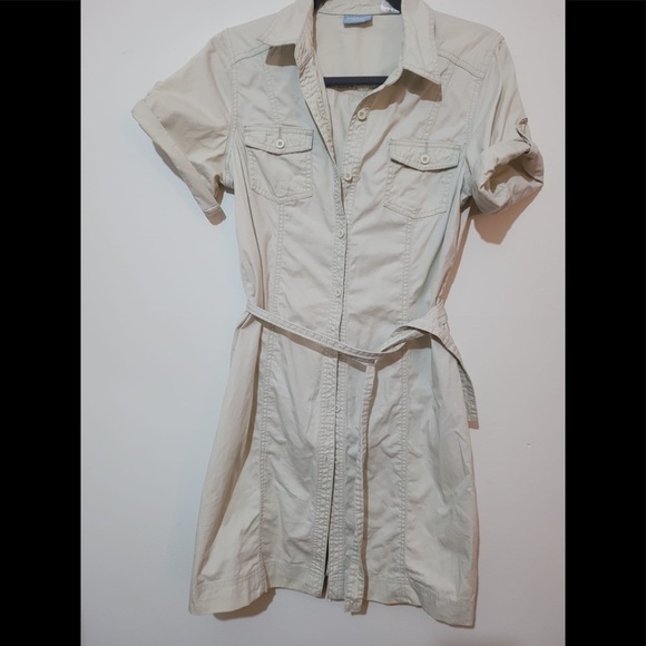 Ivory White Buttoned Top or Mini Dress - Picture 2 of 9